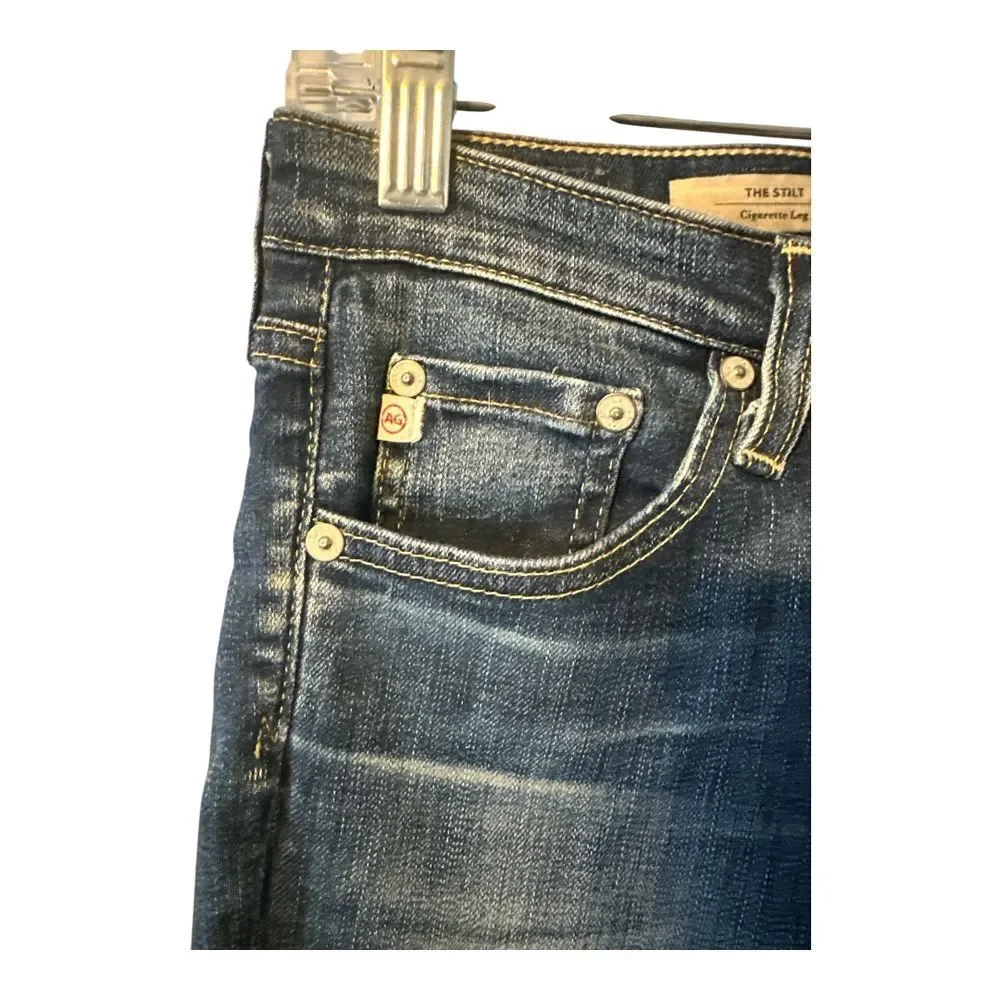 Adriano Goldschmied The Stilt‎ Cigarette Leg Medium Wash Jeans, Size 26R